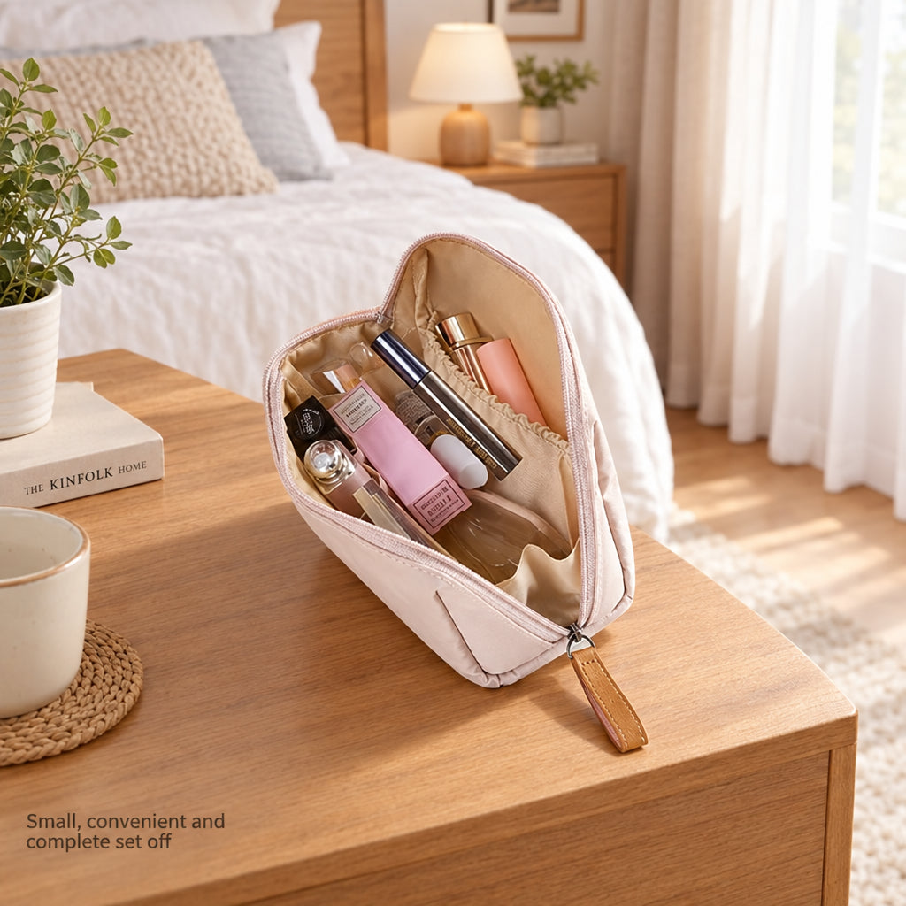 Partitioned Large Capacity Cosmetic Bags