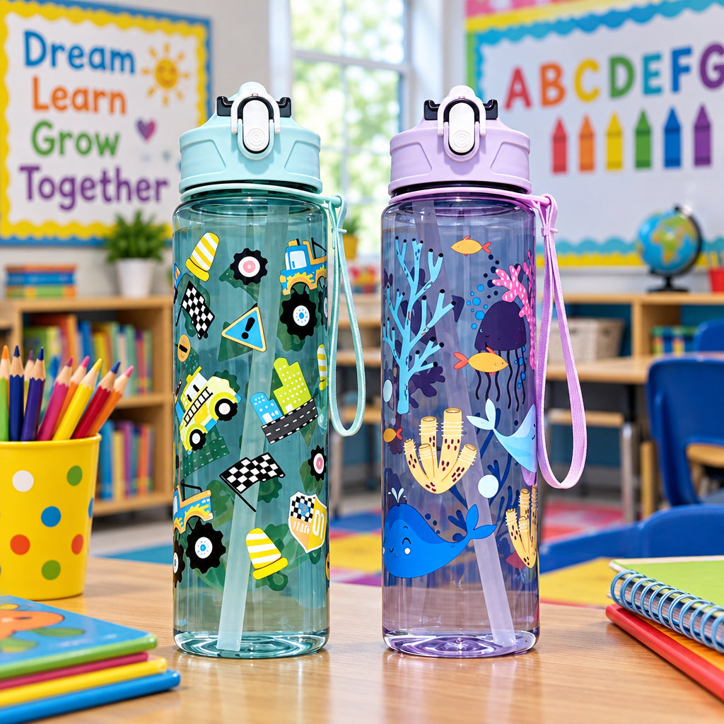 Leak Proof Water Bottles With Straws