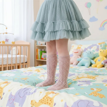 Hollow Mesh Comfortable High Socks