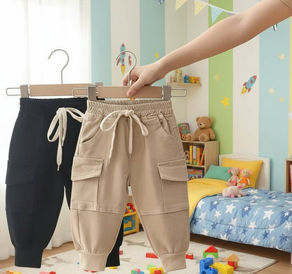 Casual Black/Khaki Kids Pants