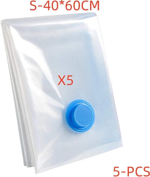 3/4/5Pcs Vacuum Storage Bags With Pump