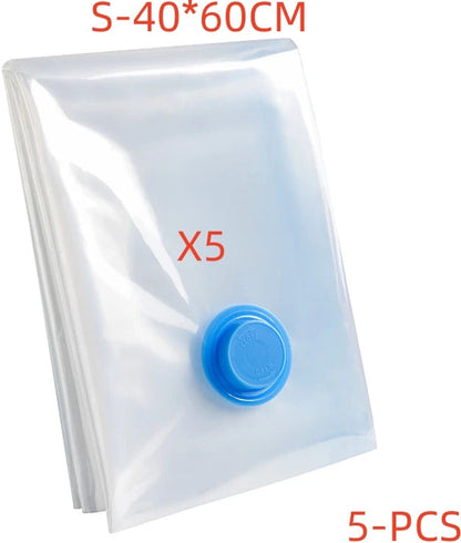 3/4/5Pcs Vacuum Storage Bags With Pump