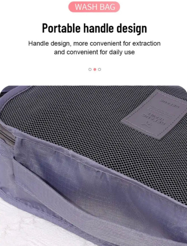 Waterproof Colorful Packing Organizers With Zipper(6Pcs)