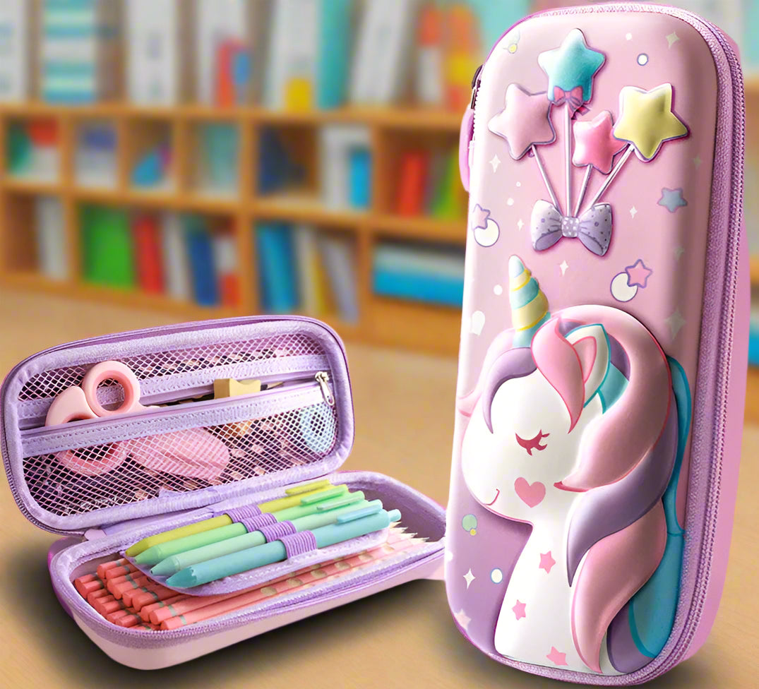3D Unicorn Pencil Cases