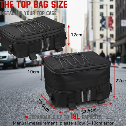 1 Top and 2 Sides Waterproof Storage Bags For Motorcycle