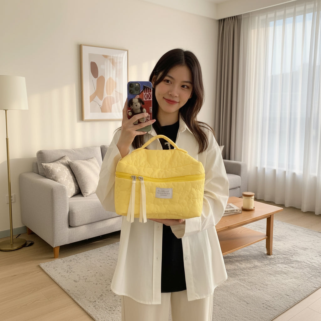 Floral Pattern Cosmetic Toiletry Bags