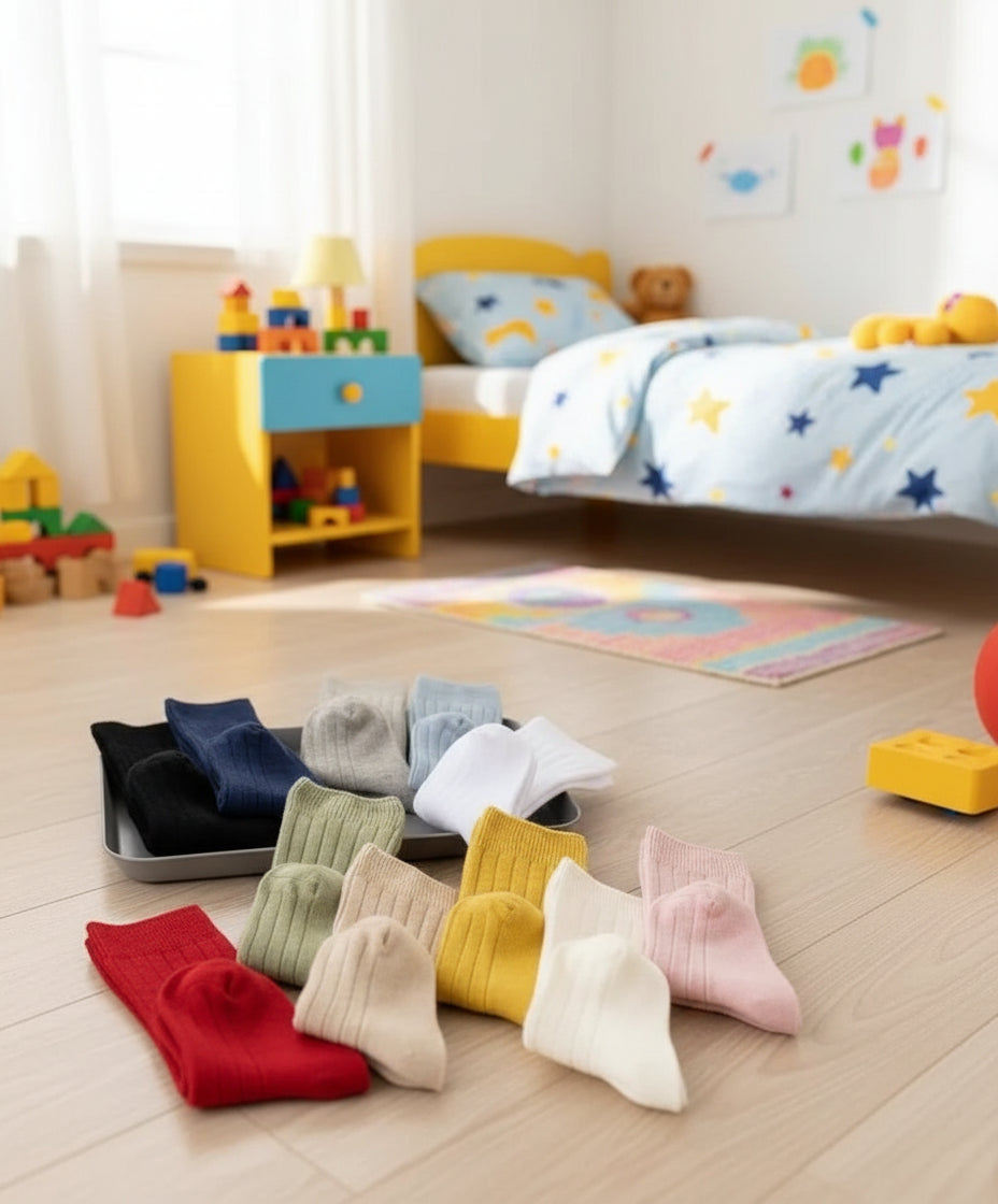 3 أزواج من الجوارب الطويلة المصنوعة من قماش ناعم