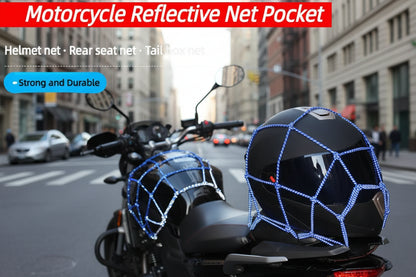 Motorbike/Bicycle Elastic Nets For Helmet Storage