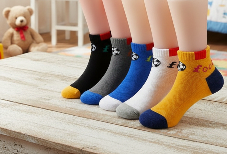 5Prs Unisex Football Short Socks