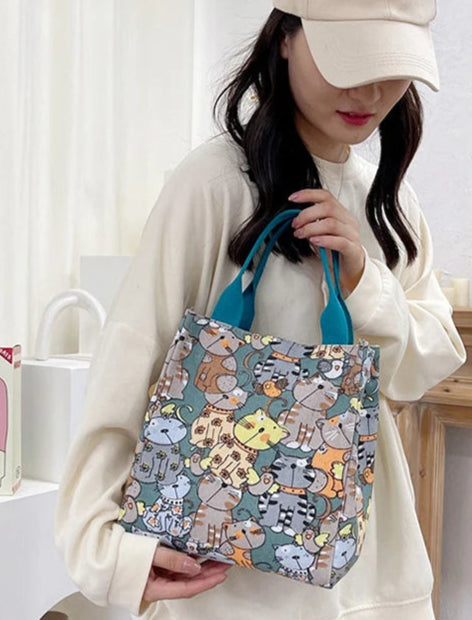 Fashionable Cats Pattern Hand Bags