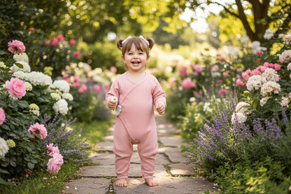 Cartoon Printed Cotton Rompers