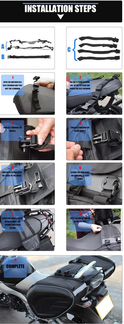 Sacoches de selle étanches de haute qualité pour moto