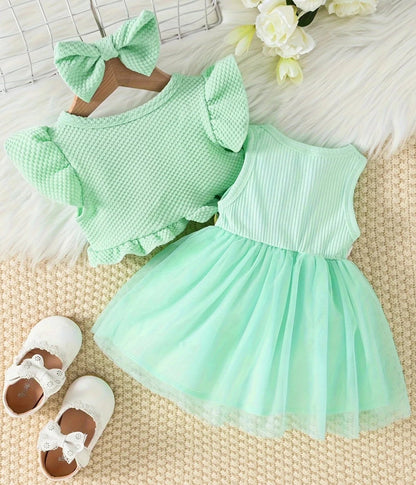 Robes de bébé à fleurs + Vestes + Accessoires pour cheveux