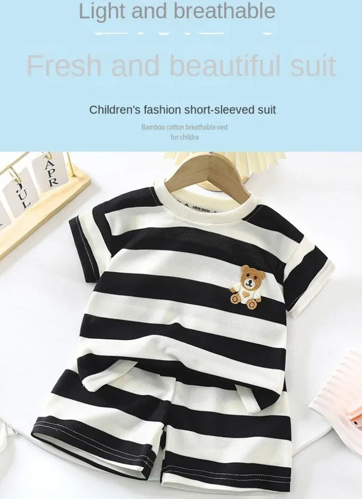 Bear T-Shirt + Short For Babies