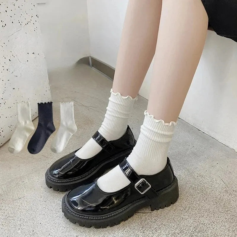 5Prs Warm and Comfortable Middle Tube Socks