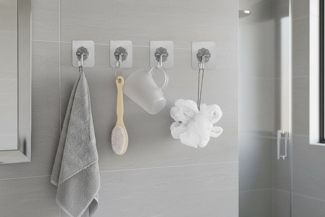 Plastic Transparent Robe Hooks