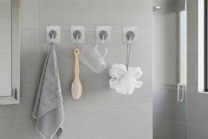 Plastic Transparent Robe Hooks