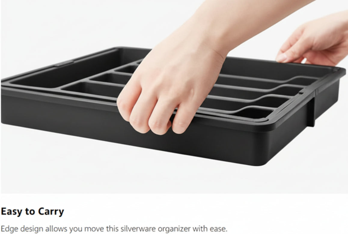 8 Grids Adjustable Kitchen Storage Organizer Trays