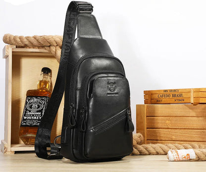 حقائب كروس بودي من الجلد الطبيعي