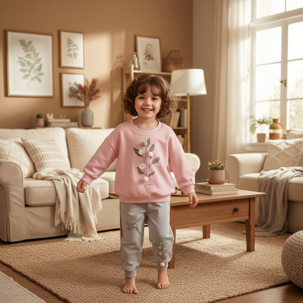 Autumn/Spring Kids Girl Sweatshirts and Pants