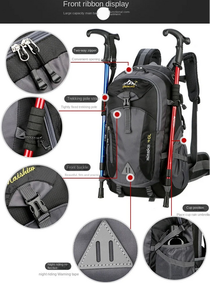 Casual USB Charging 40L Backpacks Bags
