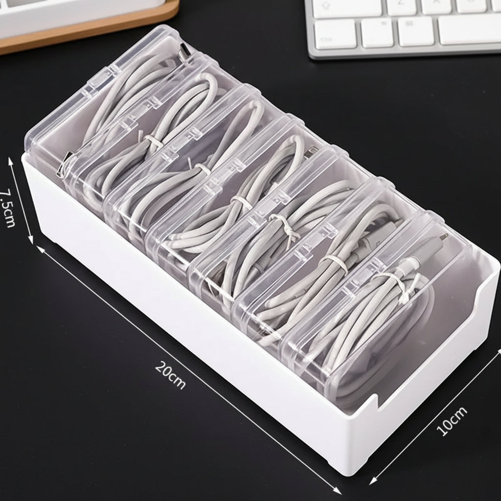 7 In 1 Cable Organizer Boxes