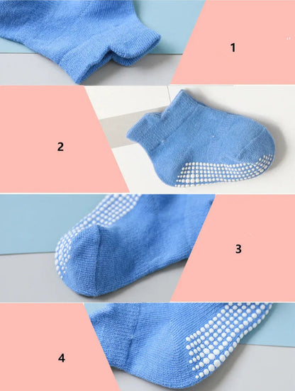 Lot de 6 paires de chaussettes courtes colorées pour bébés