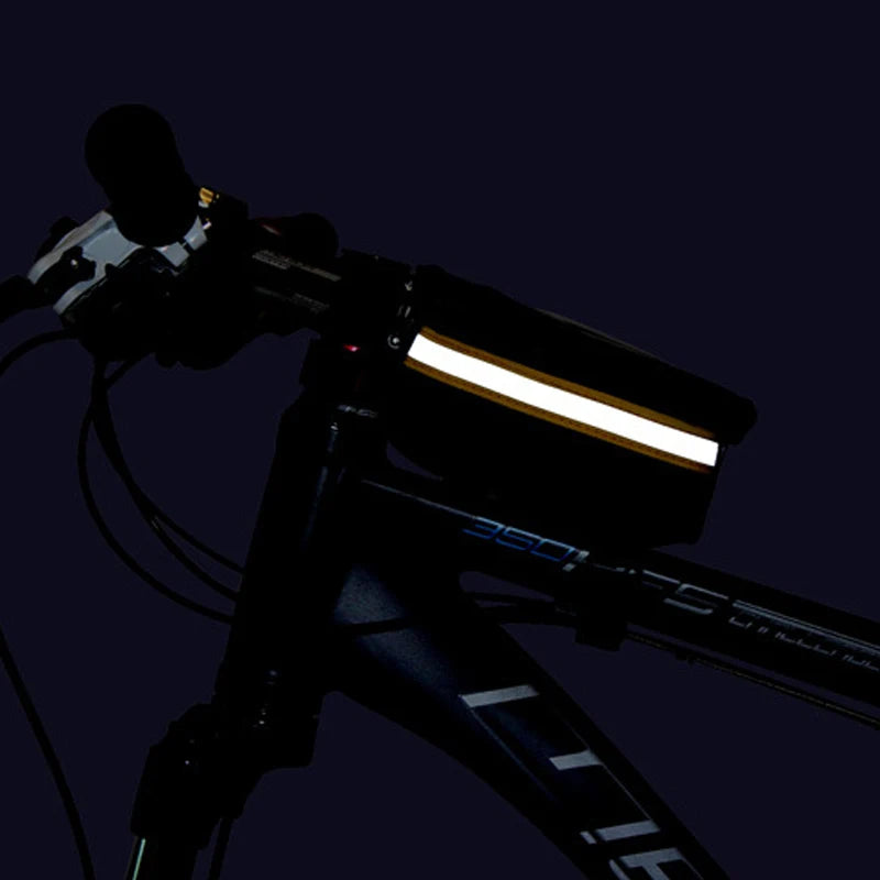 Sacoches avant de cadre avec écran tactile pour vélo