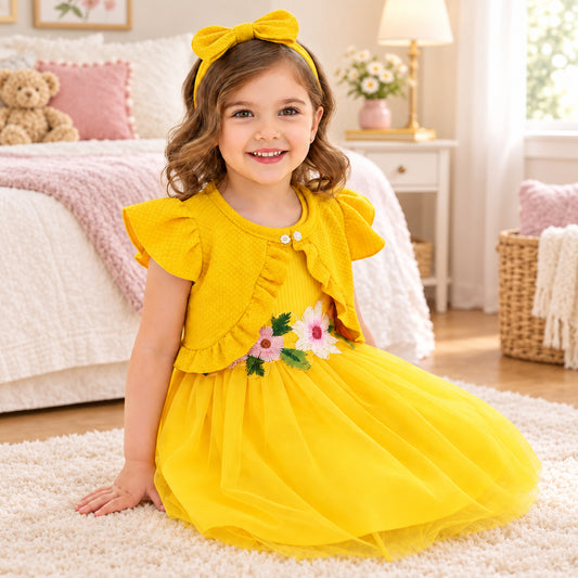 Baby Flower Dresses + Jackets + Hair Accessories