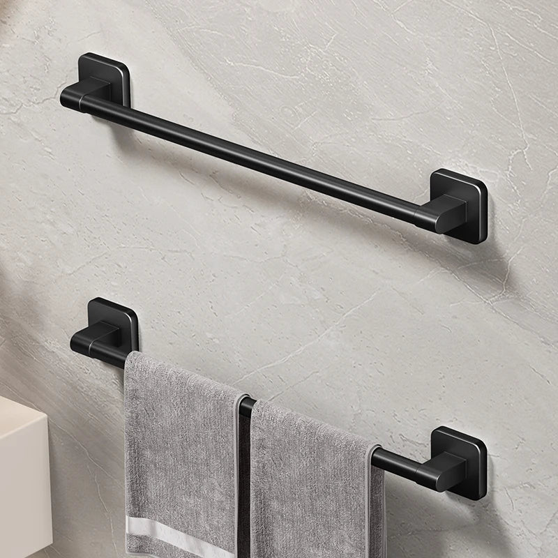 Bathroom Black Aluminum Towel Holders