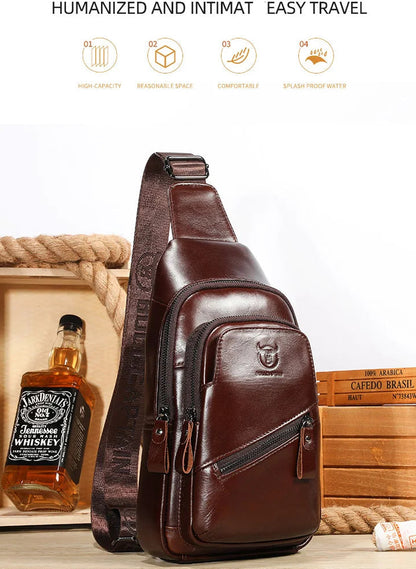 حقائب كروس بودي من الجلد الطبيعي