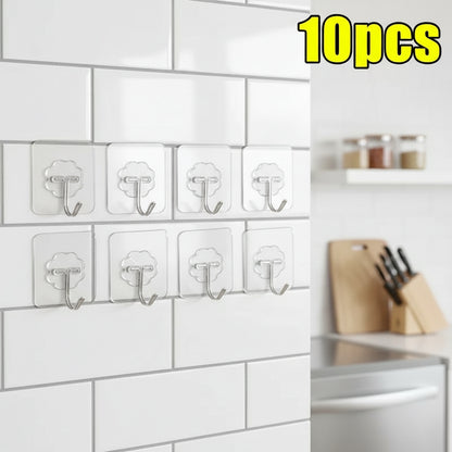 Plastic Transparent Robe Hooks