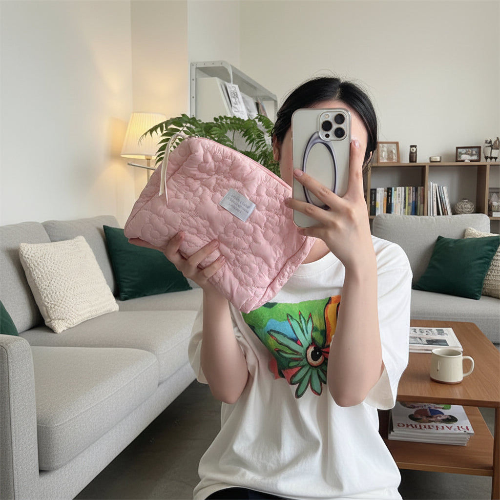 Floral Pattern Cosmetic Toiletry Bags