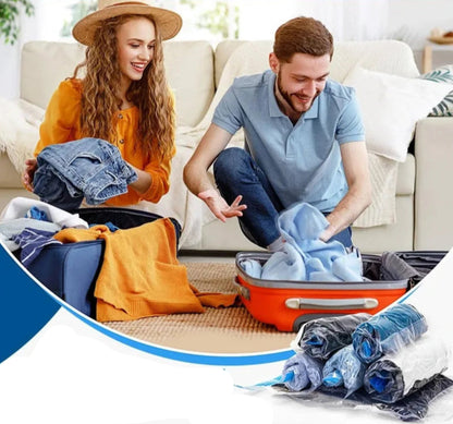 أكياس تخزين مضغوطة بتفريغ الهواء