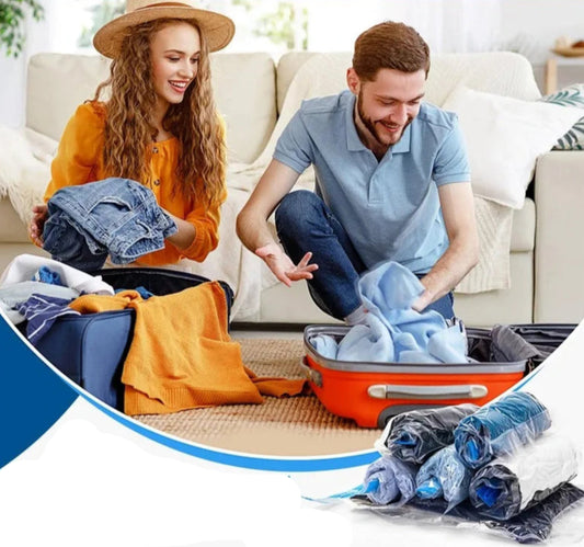 أكياس تخزين مضغوطة بتفريغ الهواء