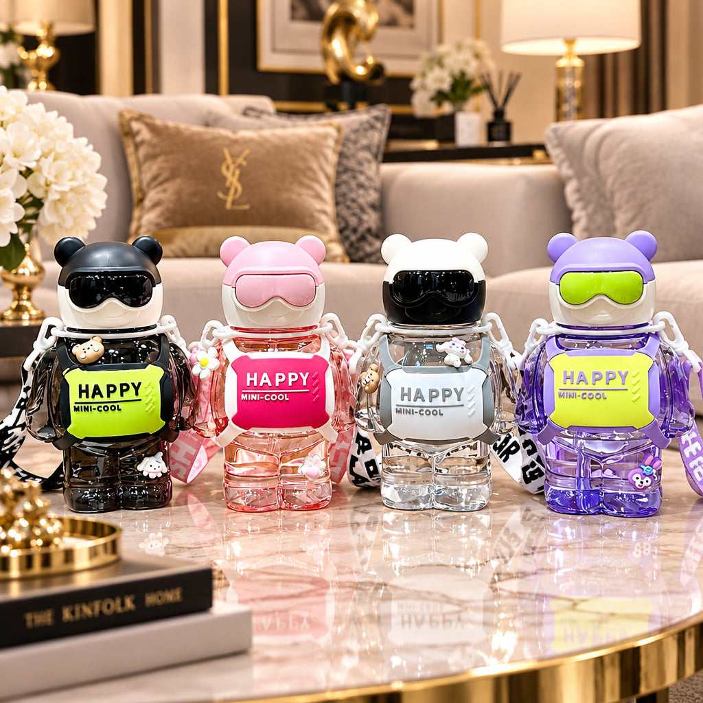 Robot Bear Large Capacity Water Bottles