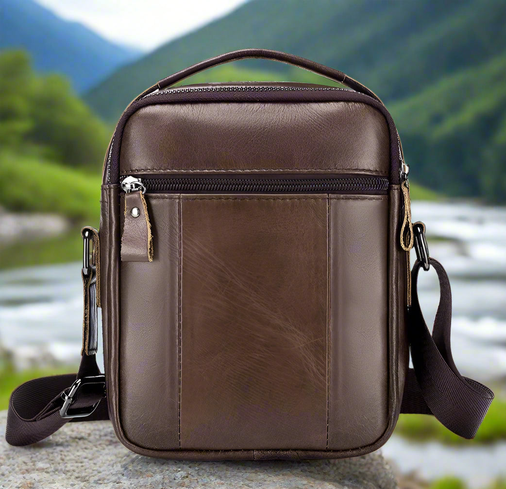 حقائب كروس بودي من الجلد الطبيعي