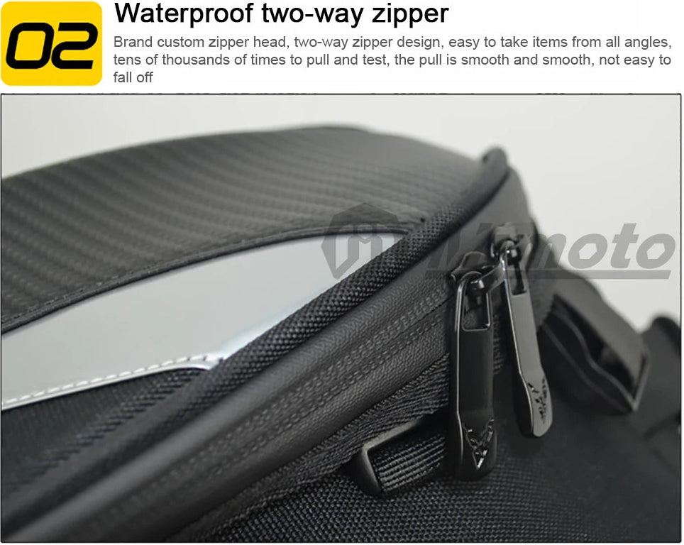 Waterproof Durable Seat Back Bags For Motorcycle
