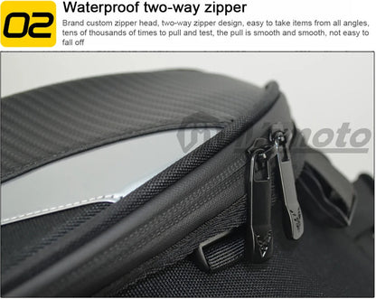 Waterproof Durable Seat Back Bags For Motorcycle