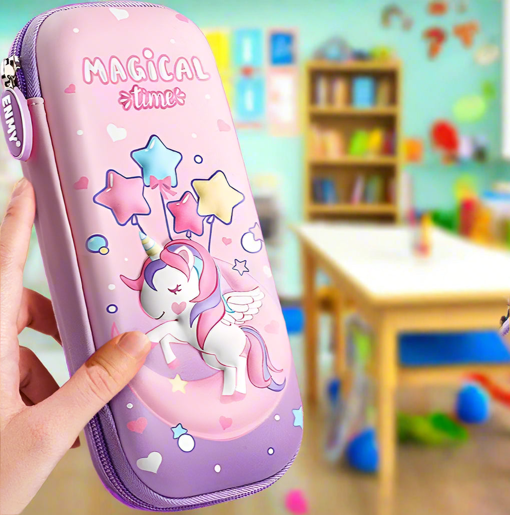 3D Unicorn Pencil Cases