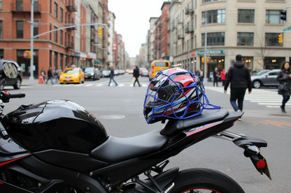 Motorbike/Bicycle Elastic Nets For Helmet Storage