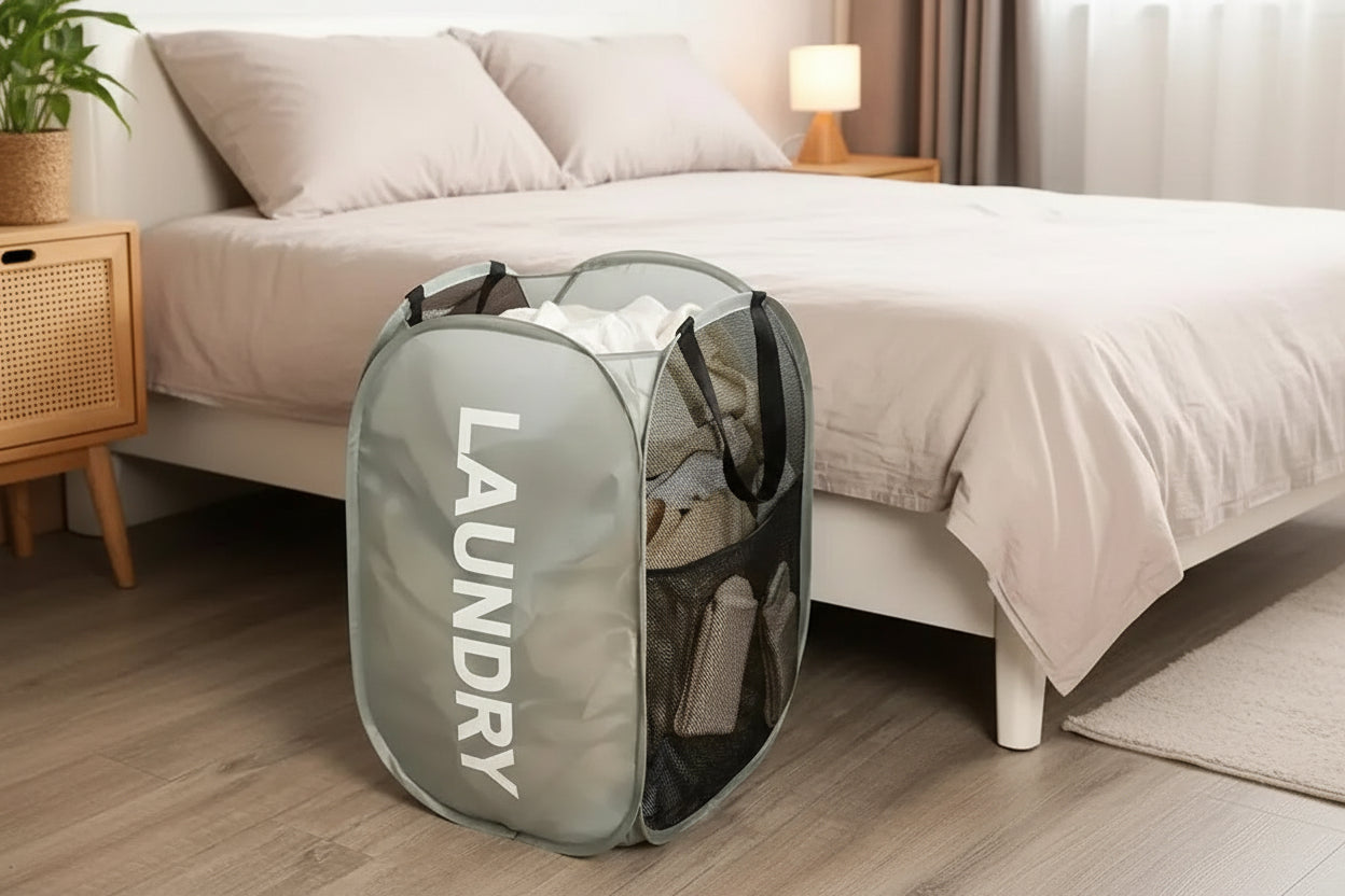Mesh Pop-Up Laundry Baskets