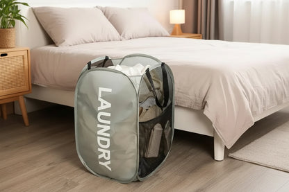 Mesh Pop-Up Laundry Baskets