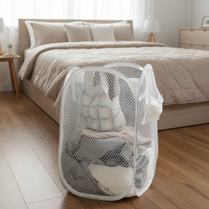 Collapsible Pop-up Mesh Laundry Baskets