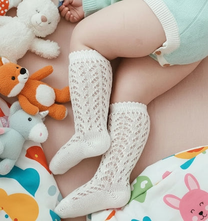 Hollow Mesh Comfortable High Socks