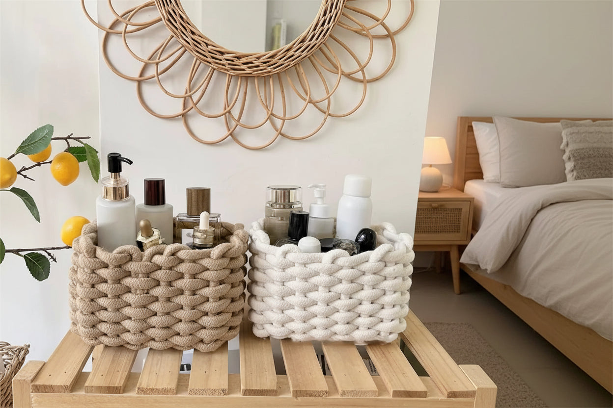 Handmade Cotton Organizer Baskets