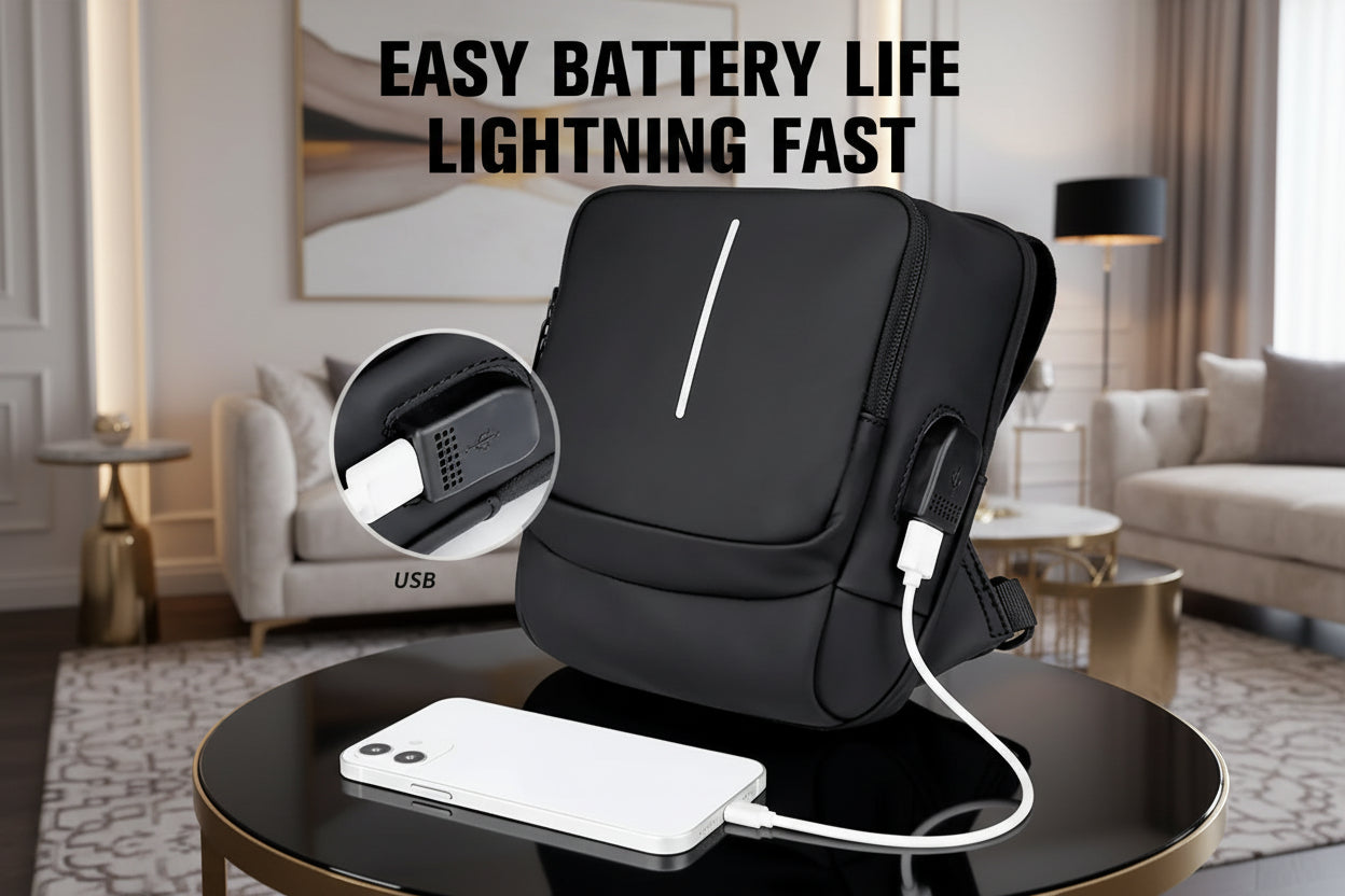 Fashionable Cross Body Bags With USB Charging