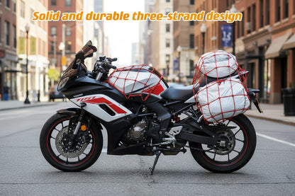 Motorbike/Bicycle Elastic Nets For Helmet Storage