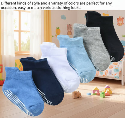 Lot de 6 paires de chaussettes courtes colorées pour bébés