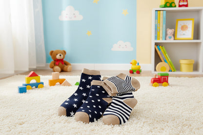 5Prs Cartoon Kids Short Socks